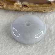 Natural Type A Lavender Jadeite Donut Pendant 9.32g 22.9 by 8.1mm - Huangs Jadeite and Jewelry Pte Ltd