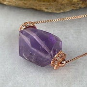 Natural Amethyst Necklace 5.60g 42cm 15.0 by 3.8 by 10.5mm - Huangs Jadeite and Jewelry Pte Ltd