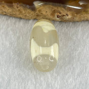 Natural Powerful Tibetan Old Oily Agate Tiger Tooth Daluo Dzi Bead Heavenly Master (Tian Zhu) 虎呀天诛 3.00g 20.3 by 10.2mm - Huangs Jadeite and Jewelry Pte Ltd