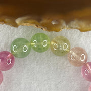 Very Good Natural Tourmaline Crystal Beads Bracelet 26.01g 14cm 9.9mm 18Beads - Huangs Jadeite and Jewelry Pte Ltd