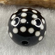 Natural Powerful Tibetan Old Oily Agate 50 Eyes Dzi Bead Heavenly Master (Tian Zhu) 五十眼天诛 1.47g 10.2 by 10.4mm - Huangs Jadeite and Jewelry Pte Ltd