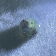 Type A Icy Wuji Grey Jadeite Ping An Kou Donut Charm Pendant 3.55g 17.5 by 5.5mm - Huangs Jadeite and Jewelry Pte Ltd