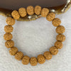 Natural Bodhi Rudraksha Seed Mala 金风 Beads Bracelet 16.07g 11.9 mm 21 Beads - Huangs Jadeite and Jewelry Pte Ltd