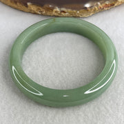 Natural Type A Green Jadeite Bangle | (45.61g | 53.9mm Inner Diameter | 11.0mm x 7.8mm | Perfect | Radiance, Steady Wealth "Zheng Cai" Anchor & Feng Shui Prosperity Catalyst) - Huangs Jadeite and Jewelry Pte Ltd