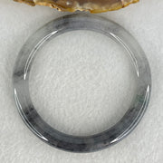 Type A Semi Icy Wuji Grey Jadeite Bangle Internal Diameter 52.9mm 34.23g 8.0 by 8.5mm (Slight Internal Lines) - Huangs Jadeite and Jewelry Pte Ltd