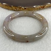 Certified Type A Greyish Lavender with Reddish Spot Jadeite Bangle Internal Diameter 53.7mm 48.30g 10.0 by 9.8mm ( Close to Perfect ) - Huangs Jadeite and Jewelry Pte Ltd