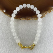 Natural Type A Semi Icy Light Lavender Jadeite Beads Bracelet | (25.05g | 20cm | 8.1mm x 24 Beads | Synergy, "Zi Qi Dong Lai" Noble Benefactor Magnet & Feng Shui Serenity Catalyst) - Huangs Jadeite and Jewelry Pte Ltd