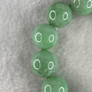 Rare Type A Burmese Apple Green Jade Jadeite Beads Bracelet 76.93g 14.8mm 14 beads 16cm - Huangs Jadeite and Jewelry Pte Ltd