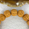 Natural Bodhi Rudraksha Seed Mala 金风 Beads Bracelet with 3 Eyes Dzi Bead Tian Zhu 天珠 21.00g 13.5mm 17 Beads - Huangs Jadeite and Jewelry Pte Ltd