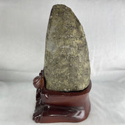 Natural Amethyst Cave with Wooden Stand 3,899.5g 142.8 by 151.0 by 245.0mm - Huangs Jadeite and Jewelry Pte Ltd