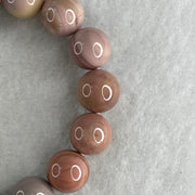 Natural Alashan Agate Pastels Pink Beads with Cat Charm Bracelet 29.60g 15.5cm 10.8mm 17Beads - Huangs Jadeite and Jewelry Pte Ltd