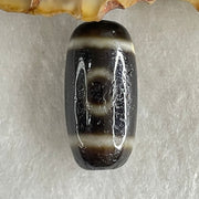 Natural Powerful Tibetan Old Oily Agate Sky Door Serenity 1 Eye Dzi Bead Heavenly Master (Tian Zhu) 一眼天诛 2.68g 19.2 by 9.5mm - Huangs Jadeite and Jewelry Pte Ltd