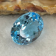 Natural Sky Blue Topaz Oval Shape 9.49ct 14.8 by 11.2 by 7.2mm - Huangs Jadeite and Jewelry Pte Ltd