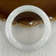 Type A Natural Jelly White to Faint Lavender Faint Green Jadeite Bangle 42.59g Inner Diameter 50.6mm 9.4 by 9.2mm (Slight Internal Lines) - Huangs Jadeite and Jewelry Pte Ltd