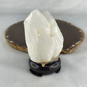 Natural Milky White Quartz Display 230.21g 63.1 by 48.2 by 87.6mm - Huangs Jadeite and Jewelry Pte Ltd