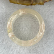 Natural Pinkish Flower Agate Ring 5.52g 9.5 by 4.0mm US 9.2 HK 20.5 - Huangs Jadeite and Jewelry Pte Ltd