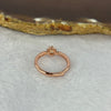 Rose Quartz in Sliver Rose Gold Ring (Adjustable Size) 1.47g 4.6 by 4.6 by 2.5mm - Huangs Jadeite and Jewelry Pte Ltd