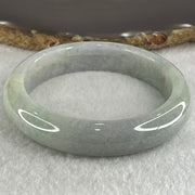 Type A Light Blueish Green Lavender with Red and Yellow Spots Jadeite Bangle 66.35g Internal Diameter 58.5mm 13.6 by 9.1mm (External and Internal Lines) - Huangs Jadeite and Jewelry Pte Ltd