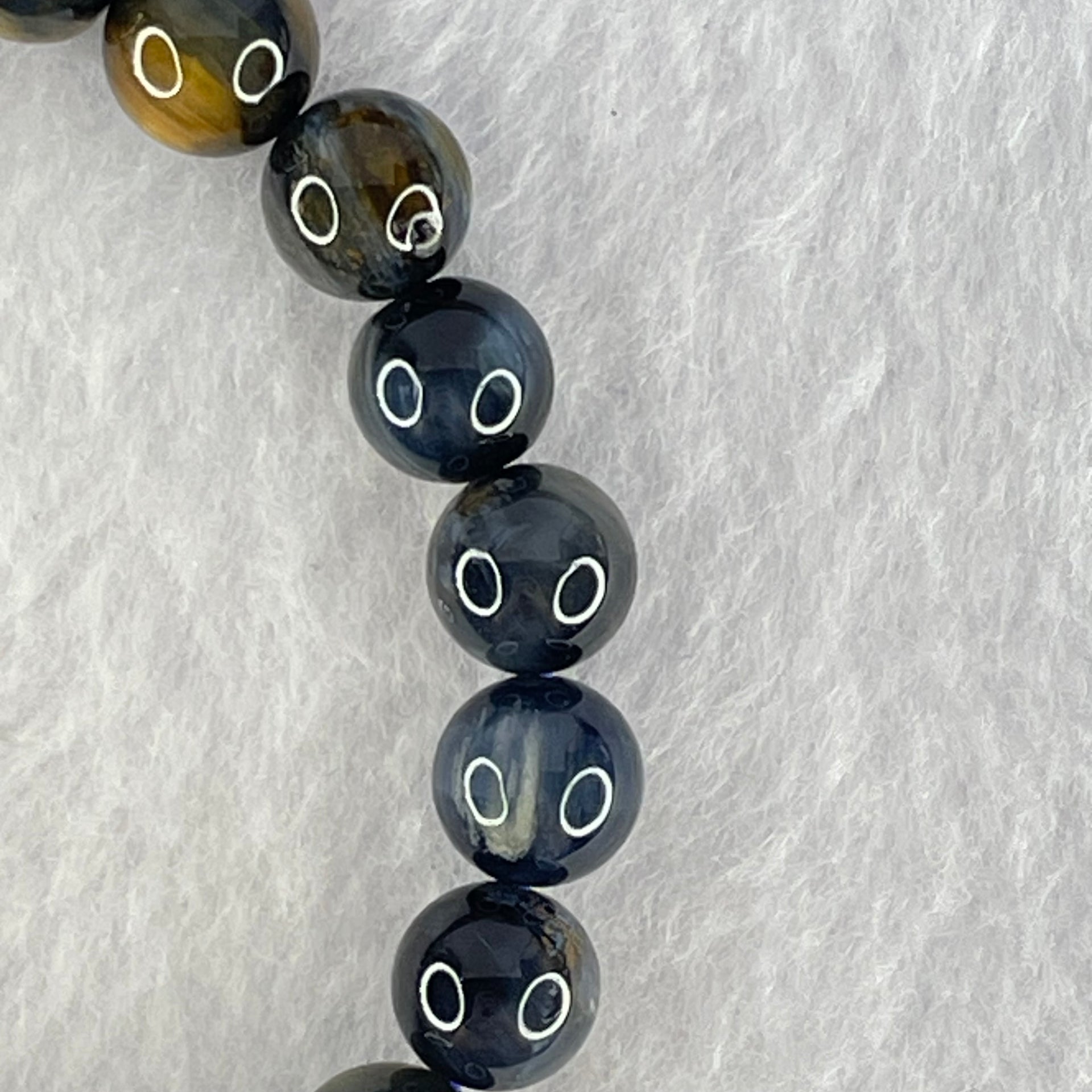 Good Grade Natural Petersite Beads Bracelet 19.05g 16cm 8.7mm 22 Beads - Huangs Jadeite and Jewelry Pte Ltd
