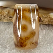 Natural Powerful Tibetan Old Oily Agate Patina Guiren Tairen Human Dzi Bead Totem Amulet Heavenly Master (Tian Zhu) 贵人天诛 4.78g 20.0 by 11.6mm - Huangs Jadeite and Jewelry Pte Ltd