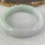 Type A Light Green and Faint Lavender Jadeite Bangle 64.37g Internal Diameter 56.0mm 15.2 by 8.0mm - Huangs Jadeite and Jewelry Pte Ltd