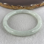 Natural Type A Light Green Jadeite Full Round Bangle | 55.6mm Yuan Tiao (33.96g 8.0x7.9mm | Perfect Grade | Imperial Wholeness & Heart Vitality) - Huangs Jadeite and Jewelry Pte Ltd