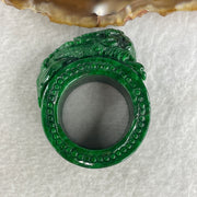 Magnificent Type A Rare Dragon Thumb Ring Jade Jadeite for Authority & Power - Huangs Jadeite and Jewelry Pte Ltd