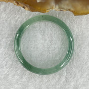 Natural Type A Semi Icy Blueish Green Jadeite Ring 1.33g 3.4 by 2.5 US7.3 HK16 (Close to Perfect) - Huangs Jadeite and Jewelry Pte Ltd
