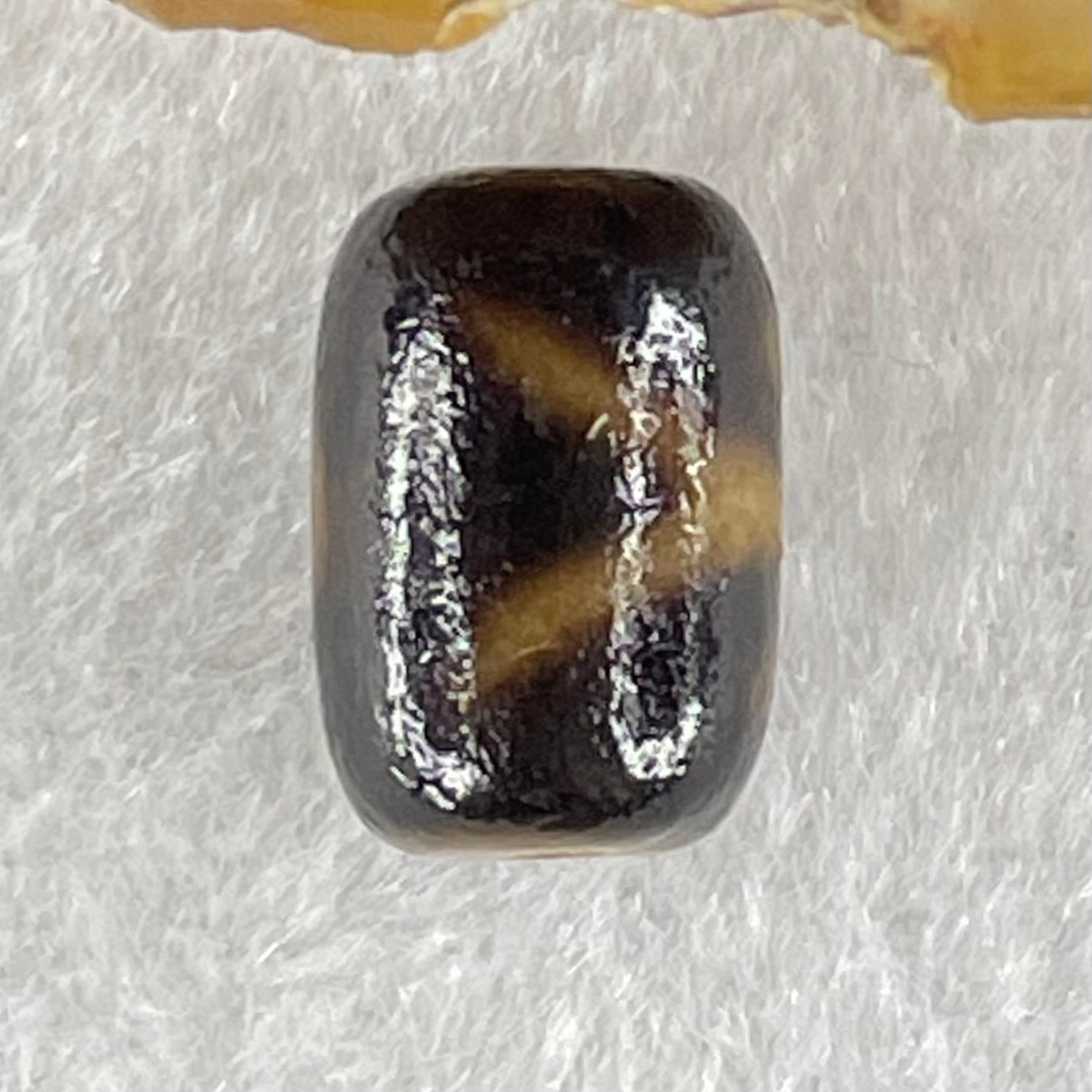 Natural Powerful Tibetan Old Oily Agate Patina Guiren Tairen Human Dzi Bead Totem Amulet Heavenly Master (Tian Zhu) 贵人天诛 1.64g 13.1 by 8.8mm - Huangs Jadeite and Jewelry Pte Ltd