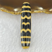 Natural Powerful Tibetan Old Oily Agate Garuda Long Dzi Bead Heavenly Master (Tian Zhu) 15.09g 56.4 by 13.3mm - Huangs Jadeite and Jewelry Pte Ltd