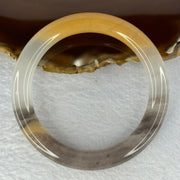 Transparent Purple White Yellow Quartzite Jade Bangle 天山玉手镯 56.3mm 39.75g 9.6 by 9.6mm - Huangs Jadeite and Jewelry Pte Ltd
