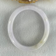 Type A Light Lavender Jadeite Oval Bangle 42.61g Internal Diameter 53.9mm 11.6 by 7.5mm (Very Slight Internal Line) - Huangs Jadeite and Jewelry Pte Ltd