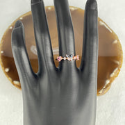 Natural-Pink-Kunzite-and-Blue-Topaz-with-Cubic-Zirconia-in-S925-Sliver-Gold-Color-Ring-1.63g-4.3-by-4.3-by-2.0mm-Pink-4.0-by-2.0-by-1.2-Blue-(Adjustable-Size)-Huangs-Jadeite-and-Jewelry-Pte-Ltd