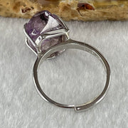 Natural Super 7 in S925 Sliver Ring (Adjustable Size) 3.77g 13.6 by 10.0 by 7.7mm - Huangs Jadeite and Jewelry Pte Ltd