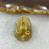 Good Grade Natural Golden Shun Fa Rutilated Quartz Pixiu Charm for Bracelet 天然金顺发水晶貔貅 6.38g 20.1 by 15.3 by 11.9mm - Huangs Jadeite and Jewelry Pte Ltd