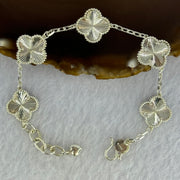 S9999 Sliver Clover Bracelet 13.37g 13.1 by 3.0mm 5pcs - Huangs Jadeite and Jewelry Pte Ltd