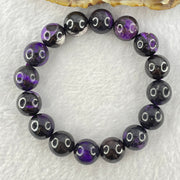 Very Good Grade Natural Sugilite Bracelet 天然苏纪石手链 52.36g 17cm 12.6mm 16 Beads - Huangs Jadeite and Jewelry Pte Ltd
