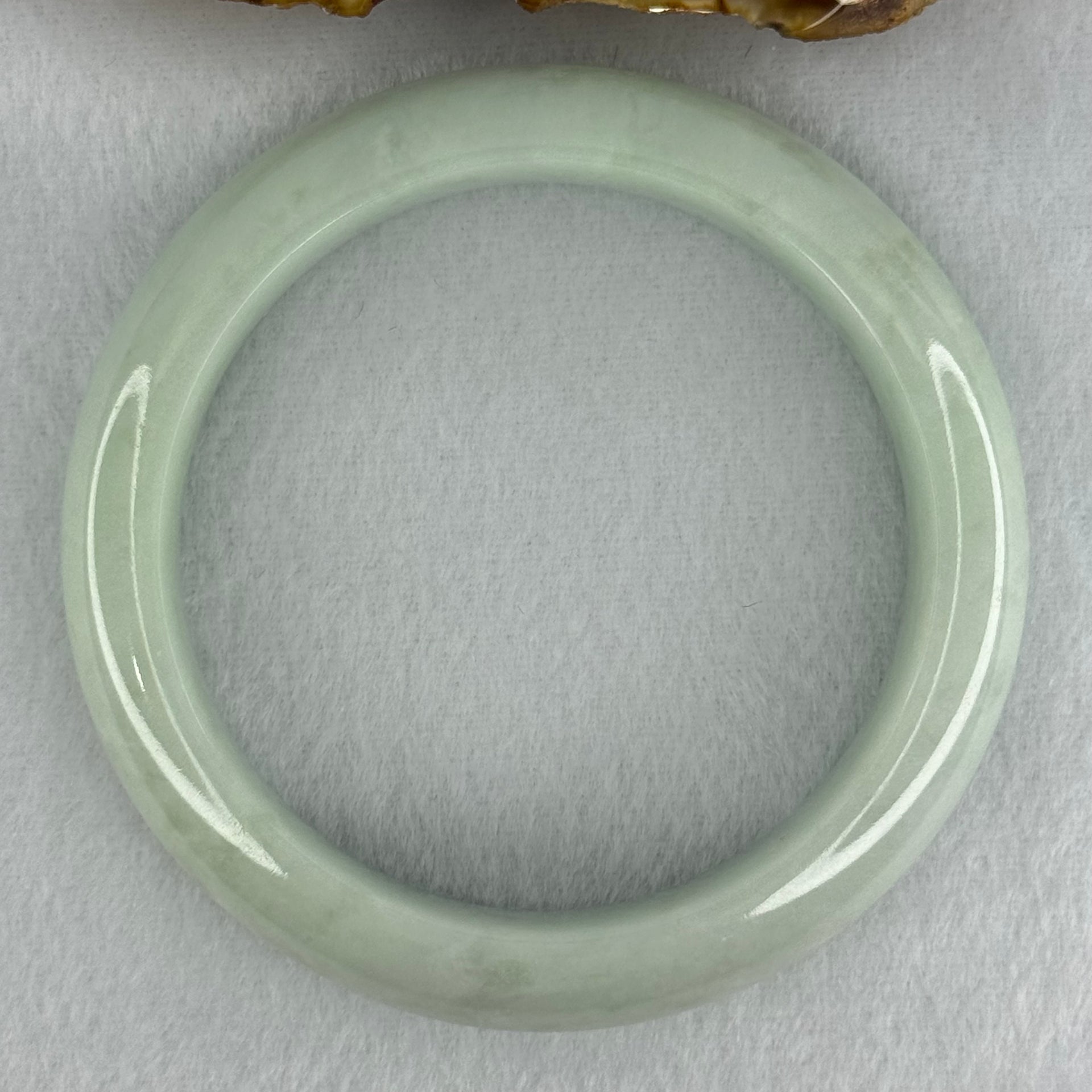 Type A Sky Blue Jadeite Bangle Internal Diameter 57.9mm 74.84g 14.3 by 9.5mm (Close to Perfect) - Huangs Jadeite and Jewelry Pte Ltd