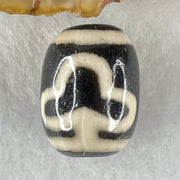 Natural Powerful Tibetan Old Oily Agate Double Bodhi Tree Dzi Bead Heavenly Master (Tian Zhu) 菩提树天珠 4.64g 17.5 by 13.2mm - Huangs Jadeite and Jewelry Pte Ltd