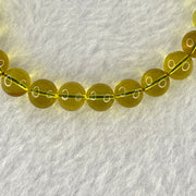 Natural Purple Honey Amber Beads Bracelet 天然紫蜜琥珀手链 5.01g 15cm 7.1mm  26 Beads - Huangs Jadeite and Jewelry Pte Ltd