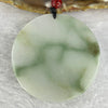Type A Lavender Green Yellow Jadeite Dragon with Shan Shui Scenic Pendant 21.71g 48.6 by 4.2mm - Huangs Jadeite and Jewelry Pte Ltd