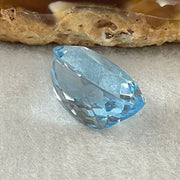 Natural Sky Blue Topaz Oval Shape 17.44ct 16.4 by 12.7 by 9.8mm - Huangs Jadeite and Jewelry Pte Ltd