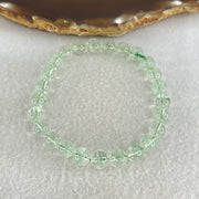 Special Grade Natural Green Phantom Quartz Bracelet 15.15g 16cm 7.8mm 25 Beads - Huangs Jadeite and Jewelry Pte Ltd
