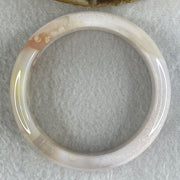 Natural Pink with Purple Flower Agate Set Bangle 146.60g Inner Diameter 57.0mm 14.0 by 7.8mm (Perfect) - Huangs Jadeite and Jewelry Pte Ltd