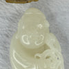 Natural White Nephrite Benefactor Display Hand play 92.43g 83.8 by 40.6 by 22.4mm - Huangs Jadeite and Jewelry Pte Ltd