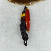 Natural Powerful Tibetan Old Oily Red Agate Benefactor Dzi Bead Heavenly Master Bracelet (Tian Zhu) 25.66g 60.0 by 14.5mm - Huangs Jadeite and Jewelry Pte Ltd