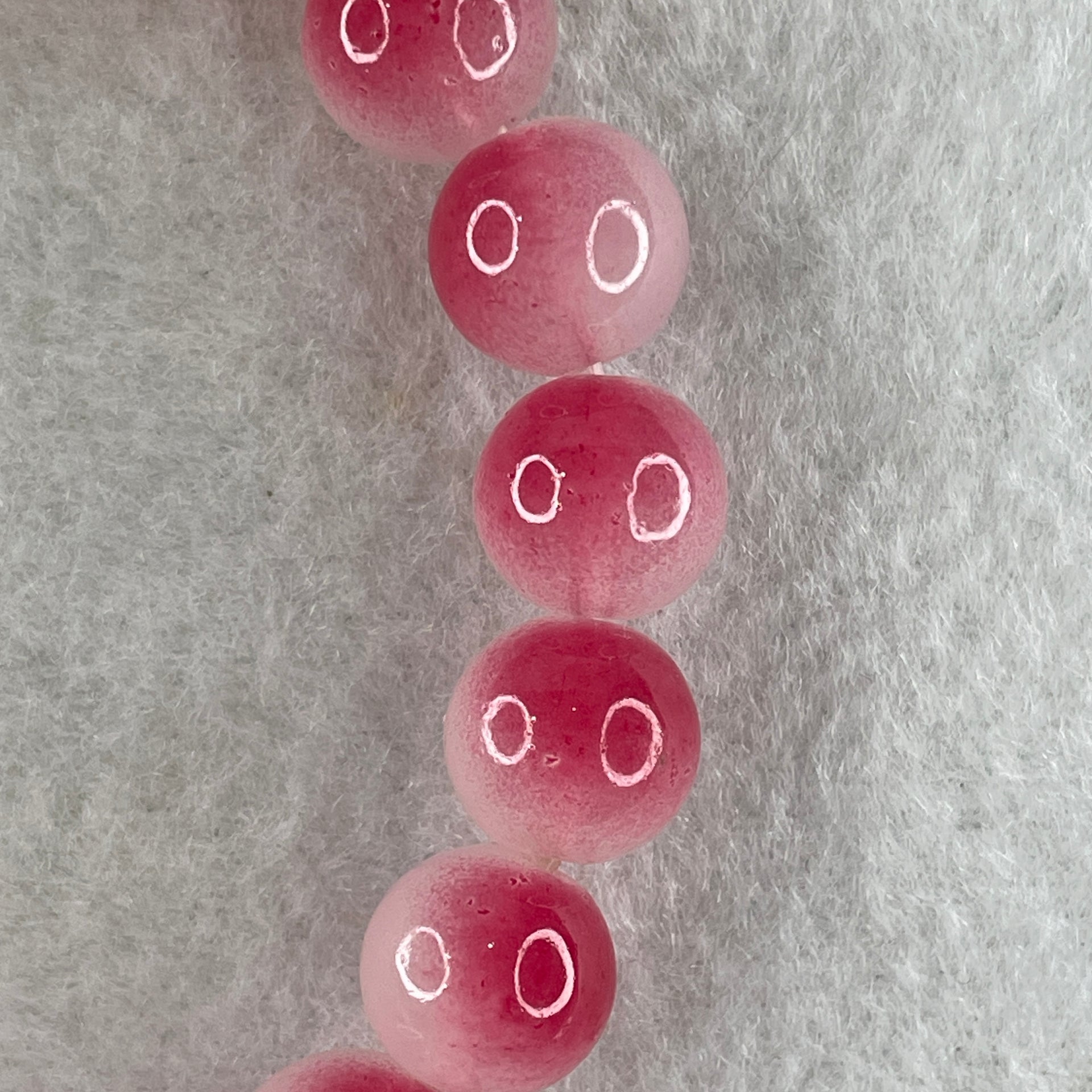 Dyed Agate Faceted Beads Bracelet 26.26g 15cm 10.6mm 19Beads - Huangs Jadeite and Jewelry Pte Ltd
