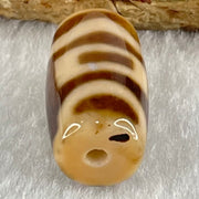 Natural Powerful Tibetan Old Oily Agate Sky Door Serenity 1 Eye Dzi Bead Heavenly Master (Tian Zhu) 一眼天门天诛 4.86g 20.4 by 11.7mm - Huangs Jadeite and Jewelry Pte Ltd