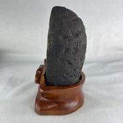 Natural Amethyst Cave with Wooden Stand 1,198.8g 98.0 by 99.0 by 175.0mm - Huangs Jadeite and Jewelry Pte Ltd