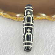 Natural Powerful Tibetan Old Oily Agate 8 Nectar Vessel Dzi Bead Heavenly Master (Tian Zhu) 花蜜容器眼天珠 14.15g 58.0 by 12.6mm - Huangs Jadeite and Jewelry Pte Ltd